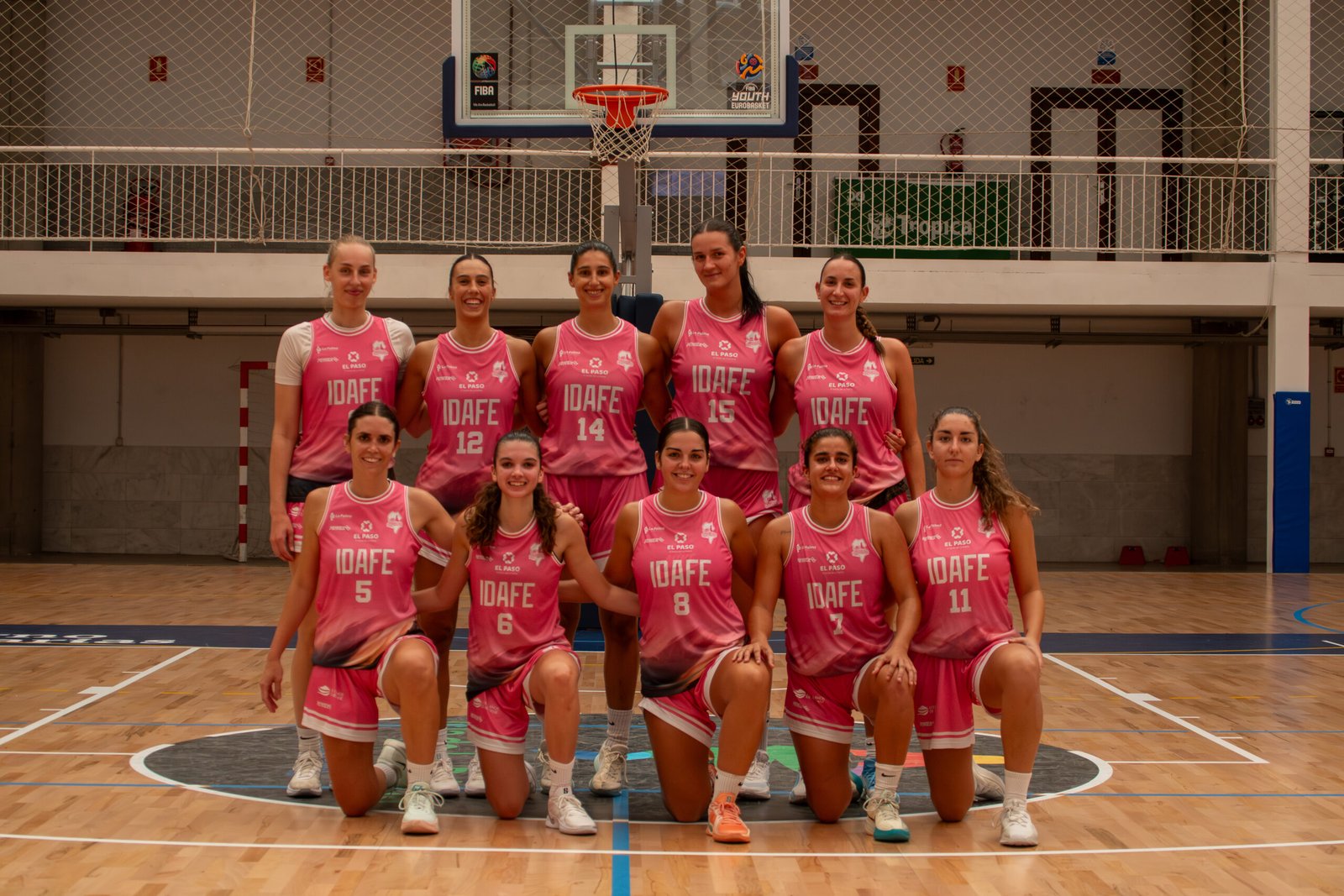 Plantilla del C.B. Isla Bonita en pista